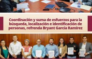 Coordinación y suma de esfuerzos para la búsqueda, localización e identificación de personas, refrenda Bryant García Ramírez