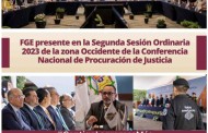 FGE presente en la Segunda Sesión Ordinaria 2023 de la zona Occidente de la Conferencia Nacional de Procuración de Justicia