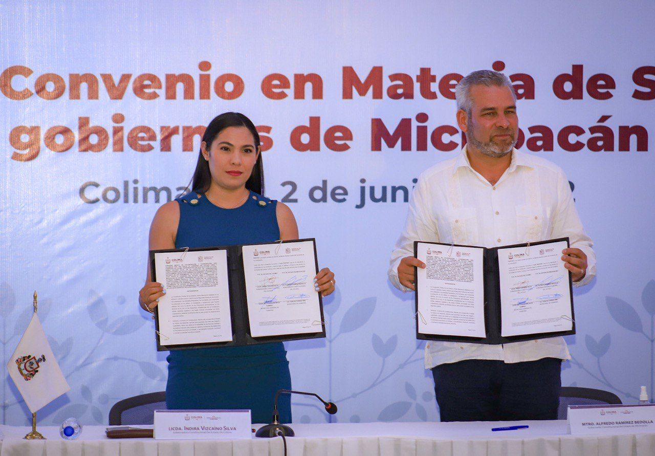 Michoacan y Colima firman acuerdo por la seguridad y desarrollo económico de la región