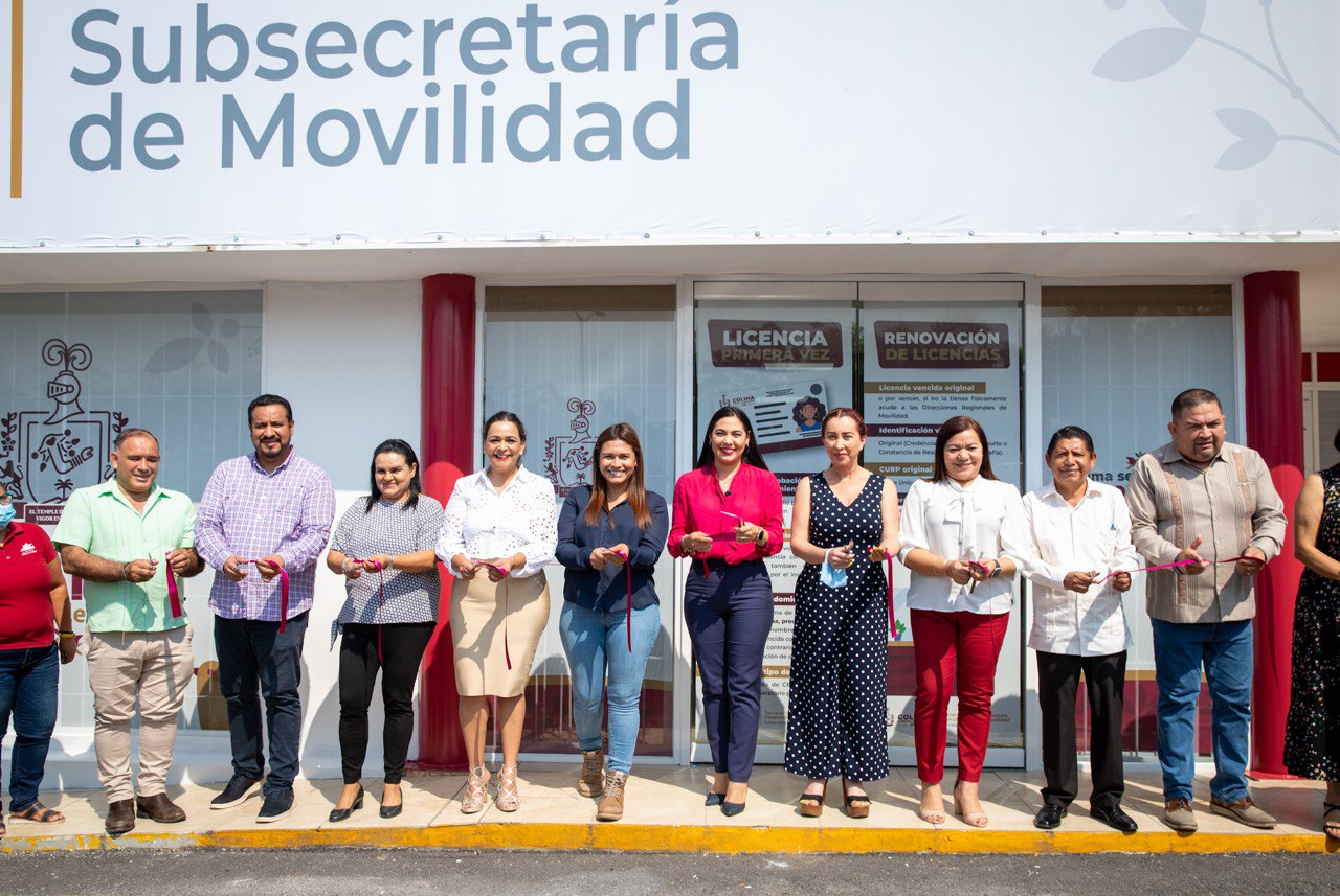 Inaugura Indira oficinas de Movilidad y reconoce la importancia de Villa de Álvarez para el estado