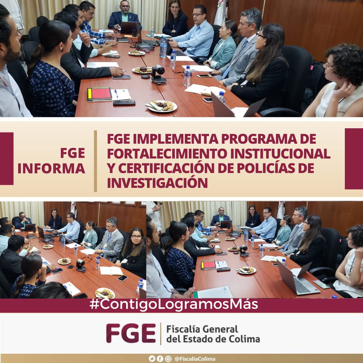 FGE IMPLEMENTA PROGRAMA DE FORTALECIMIENTO INSTITUCIONAL<br>Y CERTIFICACIÓN DE POLICÍAS DE INVESTIGACIÓN