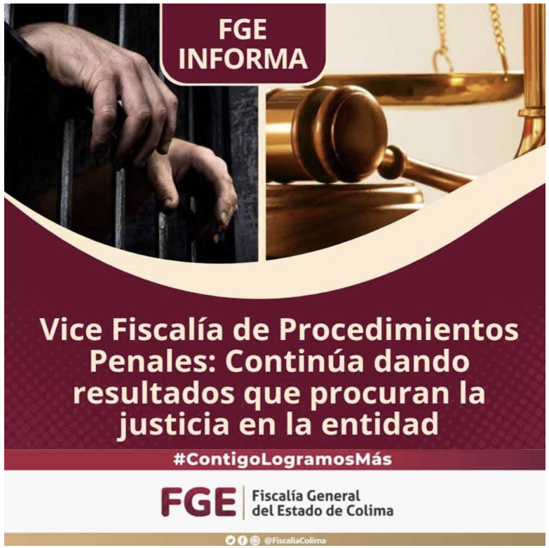 Vice Fiscalía de Procedimientos Penales: continúa dando resultados que procuran la justicia en la entidad