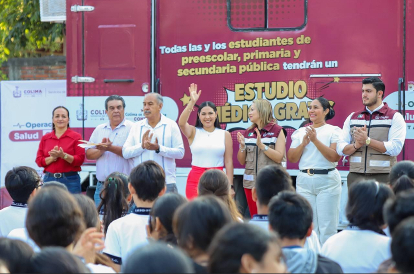 Gobernadora Indira Vizcaíno arrancó el programa Operación Salud Colima