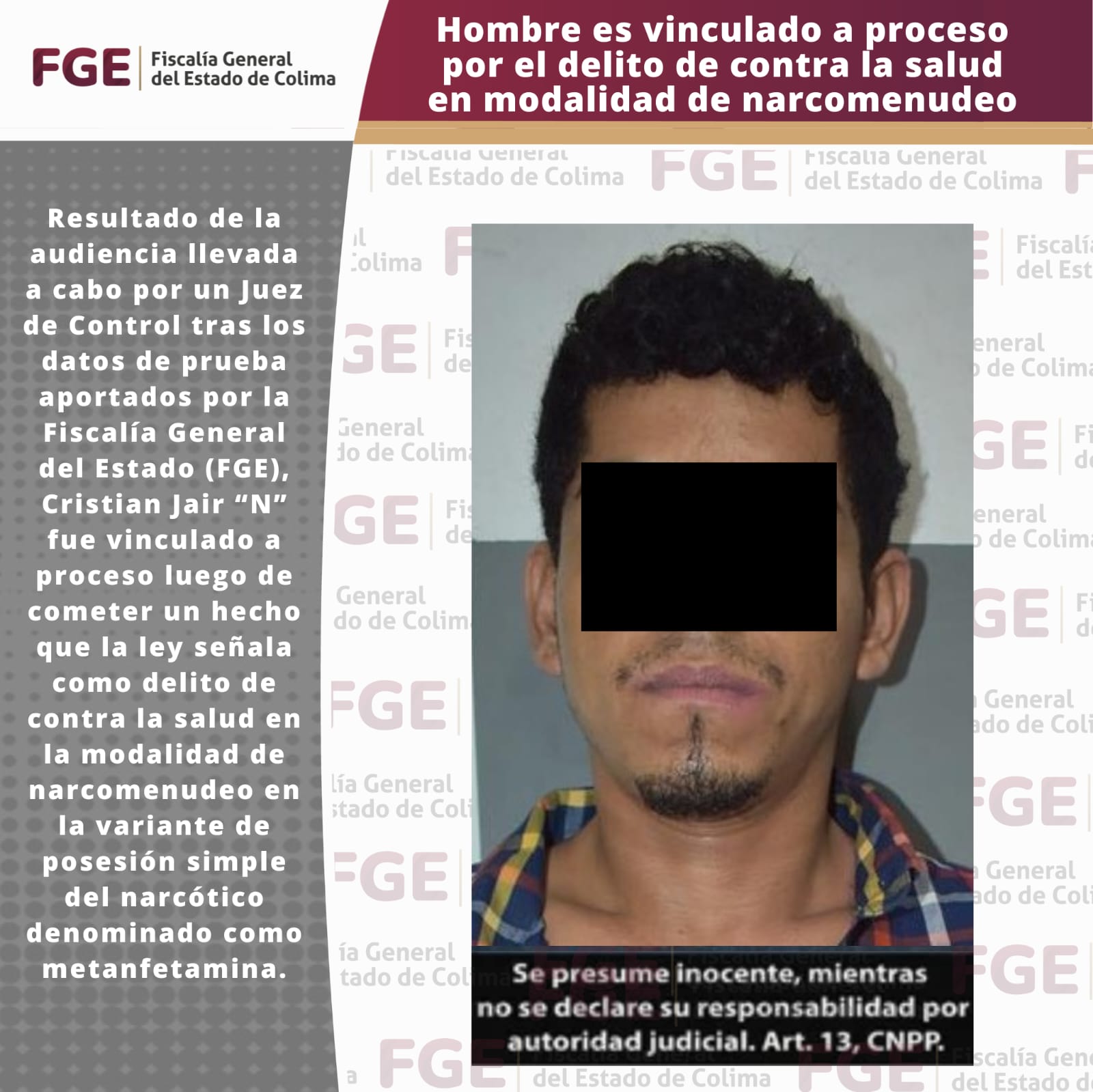 FGE obtiene más de 37 años de prisión para hombrepor violación y abuso sexual de menor de edad